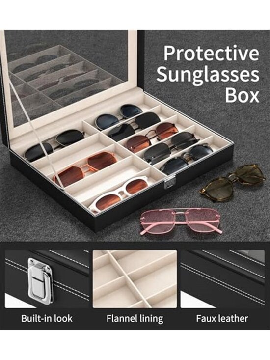 10 Slots Sunglass Organizer for Multiple Pairs of Eyeglass Storage main image 6